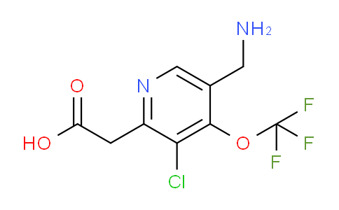 5-(Aminomethyl)-3-chloro-4-(trifluoromethoxy)pyridine-2-acetic acid
