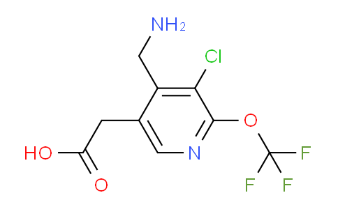 4-(Aminomethyl)-3-chloro-2-(trifluoromethoxy)pyridine-5-acetic acid