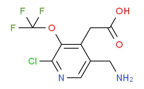 5-(Aminomethyl)-2-chloro-3-(trifluoromethoxy)pyridine-4-acetic acid