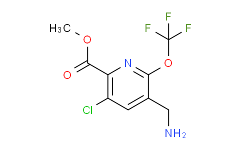Methyl 3-(aminomethyl)-5-chloro-2-(trifluoromethoxy)pyridine-6-carboxylate