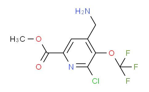 Methyl 4-(aminomethyl)-2-chloro-3-(trifluoromethoxy)pyridine-6-carboxylate