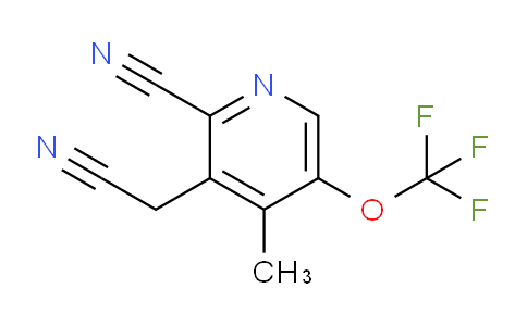 2-Cyano-4-methyl-5-(trifluoromethoxy)pyridine-3-acetonitrile
