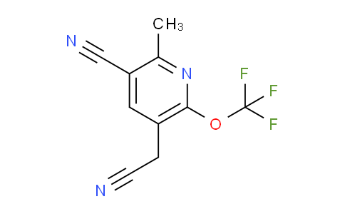 3-Cyano-2-methyl-6-(trifluoromethoxy)pyridine-5-acetonitrile
