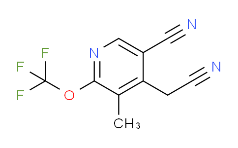 5-Cyano-3-methyl-2-(trifluoromethoxy)pyridine-4-acetonitrile