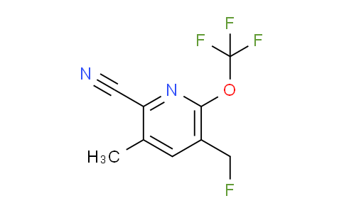 2-Cyano-5-(fluoromethyl)-3-methyl-6-(trifluoromethoxy)pyridine