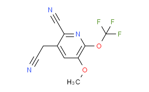 2-Cyano-5-methoxy-6-(trifluoromethoxy)pyridine-3-acetonitrile
