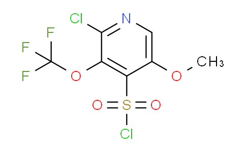 2-Chloro-5-methoxy-3-(trifluoromethoxy)pyridine-4-sulfonyl chloride