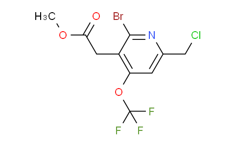 Methyl 2-bromo-6-(chloromethyl)-4-(trifluoromethoxy)pyridine-3-acetate