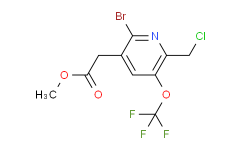Methyl 2-bromo-6-(chloromethyl)-5-(trifluoromethoxy)pyridine-3-acetate