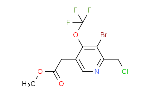 Methyl 3-bromo-2-(chloromethyl)-4-(trifluoromethoxy)pyridine-5-acetate