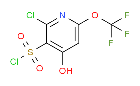 2-Chloro-4-hydroxy-6-(trifluoromethoxy)pyridine-3-sulfonyl chloride