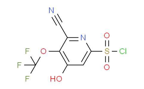 2-Cyano-4-hydroxy-3-(trifluoromethoxy)pyridine-6-sulfonyl chloride