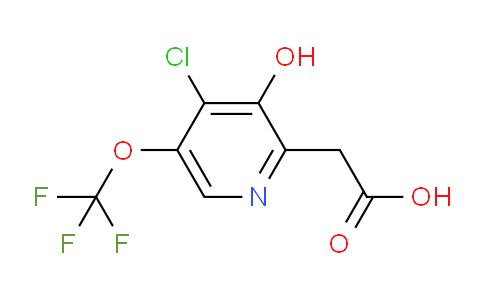 4-Chloro-3-hydroxy-5-(trifluoromethoxy)pyridine-2-acetic acid