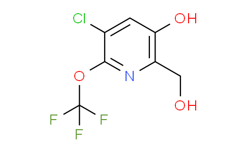 3-Chloro-5-hydroxy-2-(trifluoromethoxy)pyridine-6-methanol