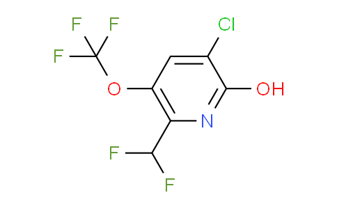 3-Chloro-6-(difluoromethyl)-2-hydroxy-5-(trifluoromethoxy)pyridine