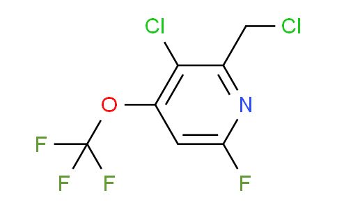 3-Chloro-2-(chloromethyl)-6-fluoro-4-(trifluoromethoxy)pyridine