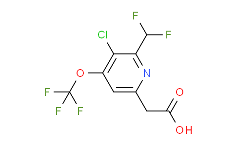 AM228254 | 1804558-90-4 | 3-Chloro-2-(difluoromethyl)-4-(trifluoromethoxy)pyridine-6-acetic acid
