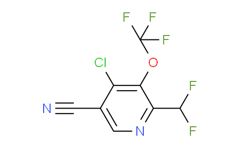 4-Chloro-5-cyano-2-(difluoromethyl)-3-(trifluoromethoxy)pyridine