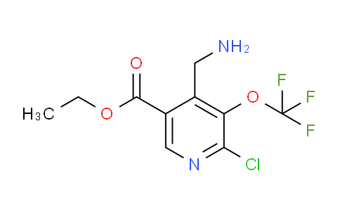 Ethyl 4-(aminomethyl)-2-chloro-3-(trifluoromethoxy)pyridine-5-carboxylate