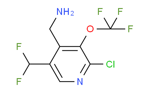 4-(Aminomethyl)-2-chloro-5-(difluoromethyl)-3-(trifluoromethoxy)pyridine