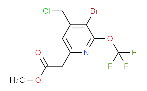 AM22833 | 1804571-67-2 | Methyl 3-bromo-4-(chloromethyl)-2-(trifluoromethoxy)pyridine-6-acetate