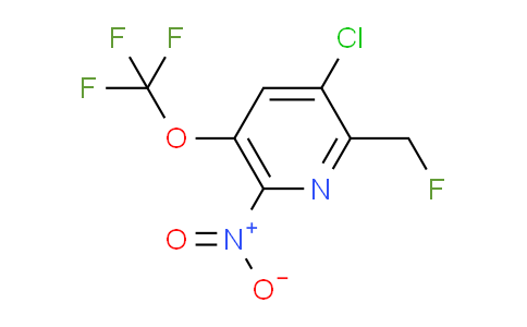 3-Chloro-2-(fluoromethyl)-6-nitro-5-(trifluoromethoxy)pyridine