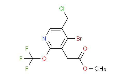 Methyl 4-bromo-5-(chloromethyl)-2-(trifluoromethoxy)pyridine-3-acetate