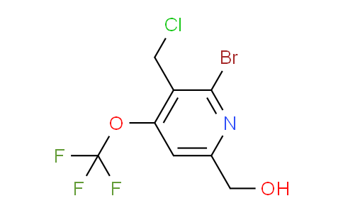 2-Bromo-3-(chloromethyl)-4-(trifluoromethoxy)pyridine-6-methanol