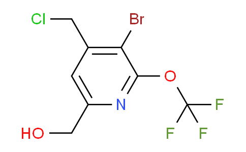 3-Bromo-4-(chloromethyl)-2-(trifluoromethoxy)pyridine-6-methanol
