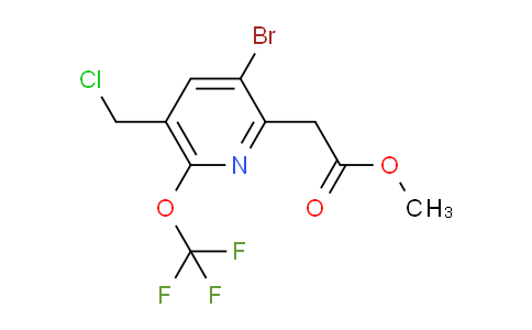 Methyl 3-bromo-5-(chloromethyl)-6-(trifluoromethoxy)pyridine-2-acetate