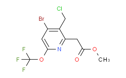 Methyl 4-bromo-3-(chloromethyl)-6-(trifluoromethoxy)pyridine-2-acetate