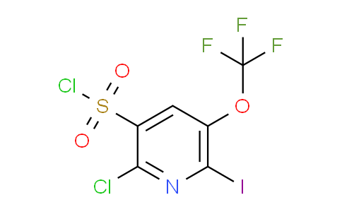 2-Chloro-6-iodo-5-(trifluoromethoxy)pyridine-3-sulfonyl chloride