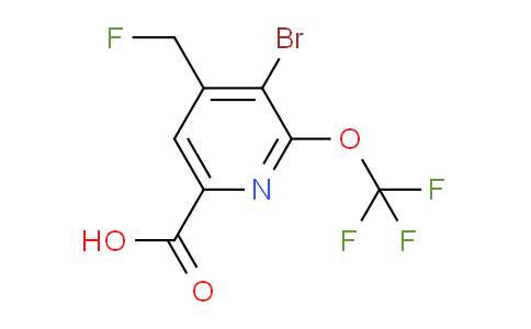 AM228471 | 1803684-43-6 | 3-Bromo-4-(fluoromethyl)-2-(trifluoromethoxy)pyridine-6-carboxylic acid