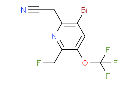 AM228496 | 1804572-61-9 | 5-Bromo-2-(fluoromethyl)-3-(trifluoromethoxy)pyridine-6-acetonitrile