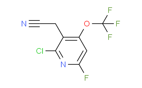 2-Chloro-6-fluoro-4-(trifluoromethoxy)pyridine-3-acetonitrile