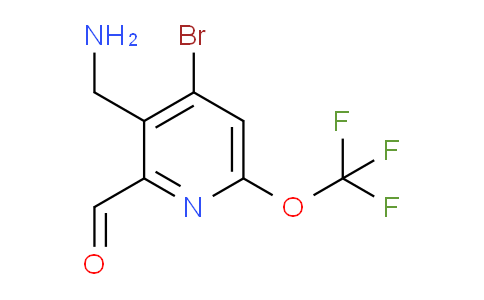 3-(Aminomethyl)-4-bromo-6-(trifluoromethoxy)pyridine-2-carboxaldehyde