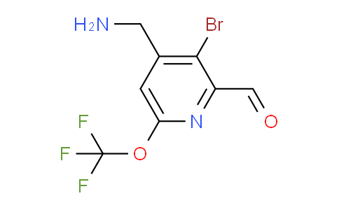 4-(Aminomethyl)-3-bromo-6-(trifluoromethoxy)pyridine-2-carboxaldehyde