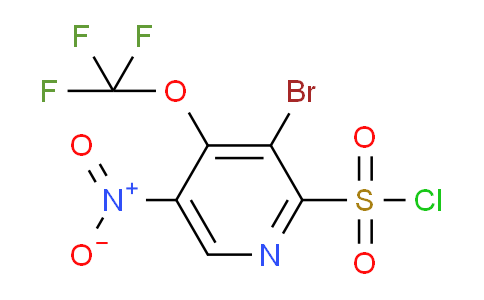 3-Bromo-5-nitro-4-(trifluoromethoxy)pyridine-2-sulfonyl chloride