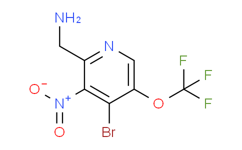 2-(Aminomethyl)-4-bromo-3-nitro-5-(trifluoromethoxy)pyridine