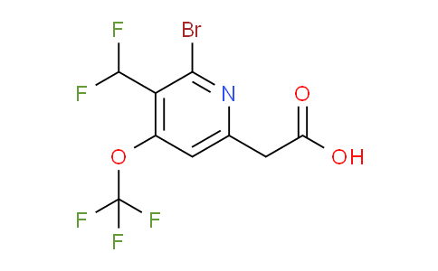 AM228690 | 1806240-45-8 | 2-Bromo-3-(difluoromethyl)-4-(trifluoromethoxy)pyridine-6-acetic acid
