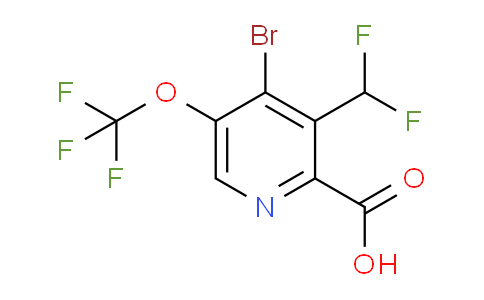 AM228698 | 1803913-96-3 | 4-Bromo-3-(difluoromethyl)-5-(trifluoromethoxy)pyridine-2-carboxylic acid