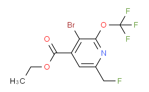 AM228728 | 1803685-05-3 | Ethyl 3-bromo-6-(fluoromethyl)-2-(trifluoromethoxy)pyridine-4-carboxylate