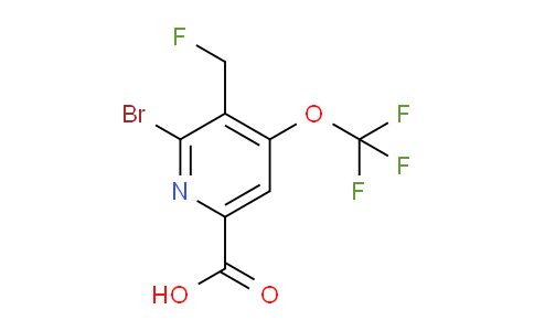 2-Bromo-3-(fluoromethyl)-4-(trifluoromethoxy)pyridine-6-carboxylic acid