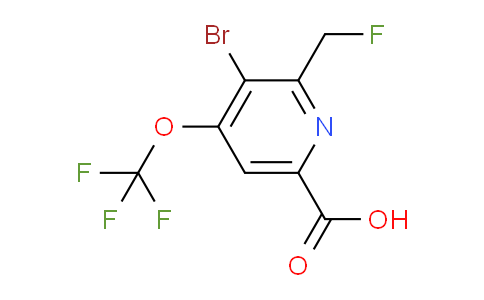 AM228746 | 1806225-13-7 | 3-Bromo-2-(fluoromethyl)-4-(trifluoromethoxy)pyridine-6-carboxylic acid