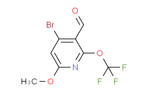 4-Bromo-6-methoxy-2-(trifluoromethoxy)pyridine-3-carboxaldehyde