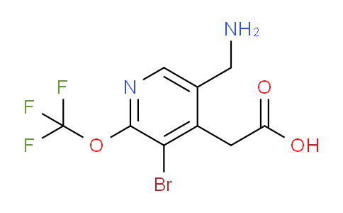 5-(Aminomethyl)-3-bromo-2-(trifluoromethoxy)pyridine-4-acetic acid