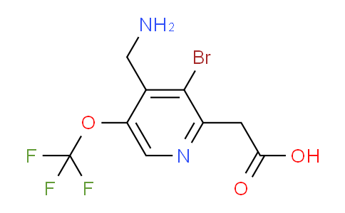 4-(Aminomethyl)-3-bromo-5-(trifluoromethoxy)pyridine-2-acetic acid