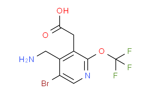 4-(Aminomethyl)-5-bromo-2-(trifluoromethoxy)pyridine-3-acetic acid
