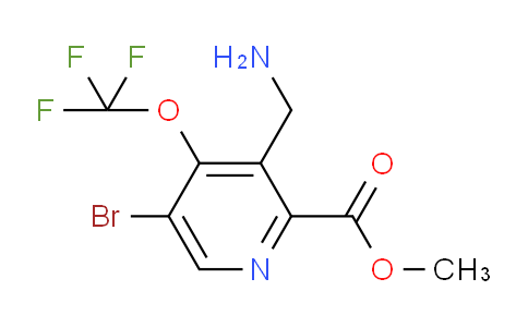 Methyl 3-(aminomethyl)-5-bromo-4-(trifluoromethoxy)pyridine-2-carboxylate