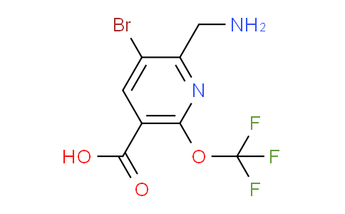 2-(Aminomethyl)-3-bromo-6-(trifluoromethoxy)pyridine-5-carboxylic acid